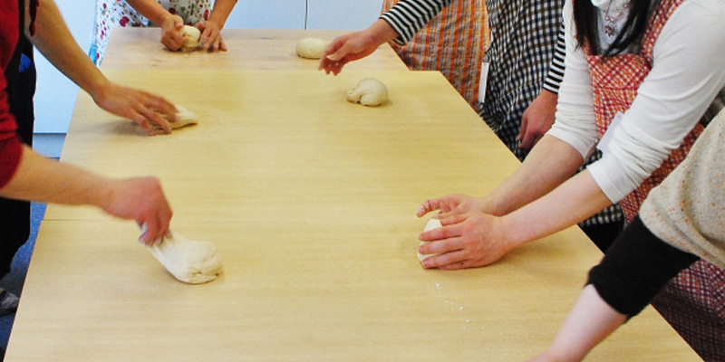 手作りパン教室の様子